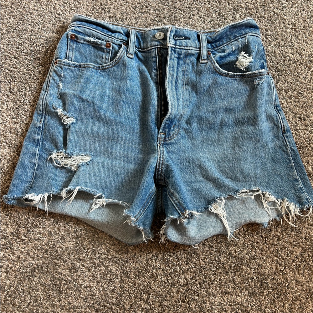 High Rise 4” mom shorts